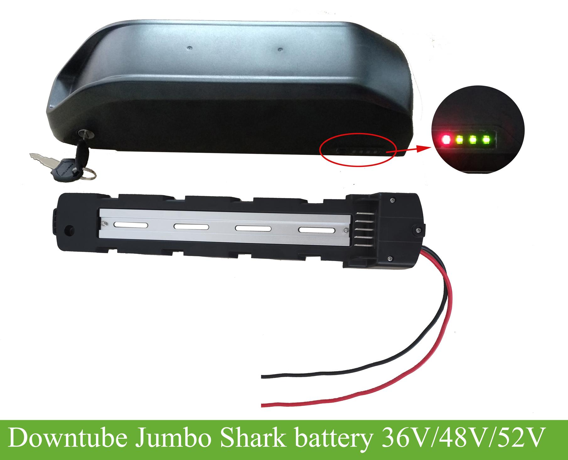 52V 15AH~24AH e-bike new polly/jumbo shark battery with bluetooth mobile  app