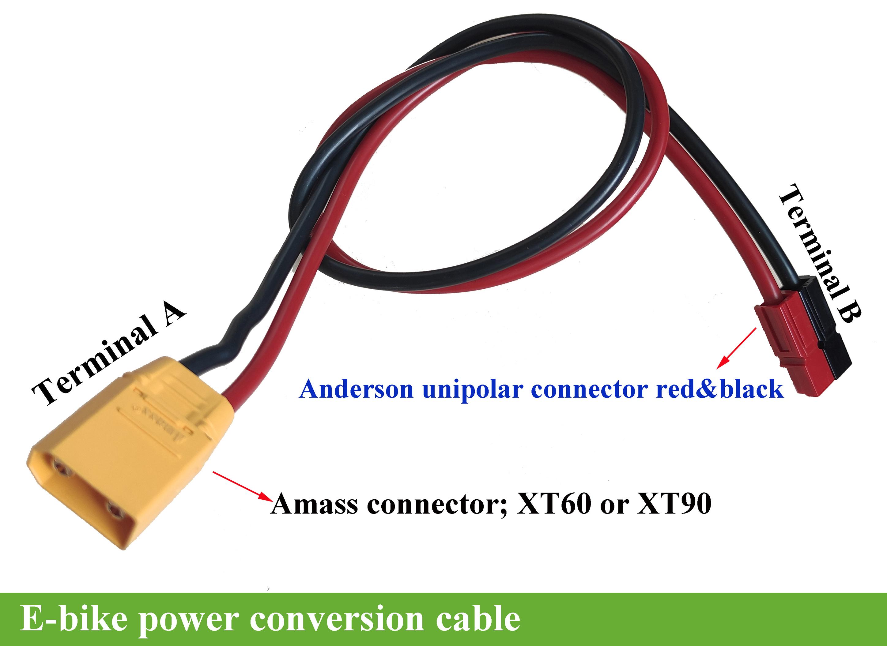 Bafang BBS01 BBS02 BBSHD e-bike battery power cable for