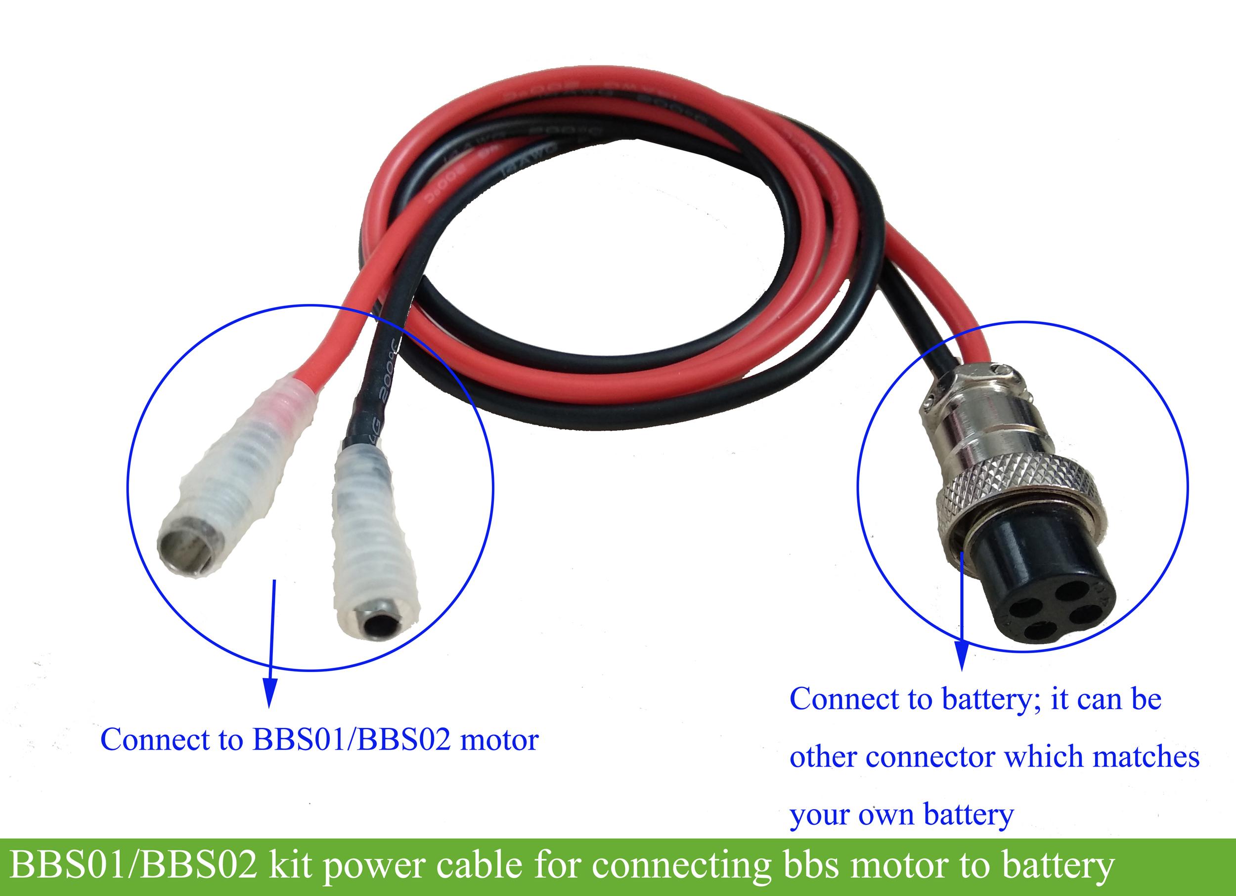 Extension Cable Parts Power supply Connector For Bafang To EBike Battery Useful 