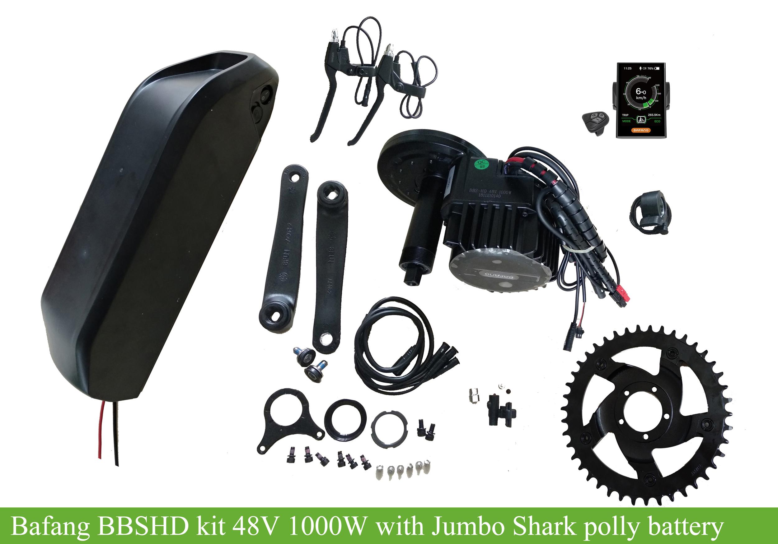 Bafang BBSHD 52 V1000W kit with 52V Jumbo shark new polly Bafang BBSHD 52 V1000W kit with 52V Jumbo shark new polly