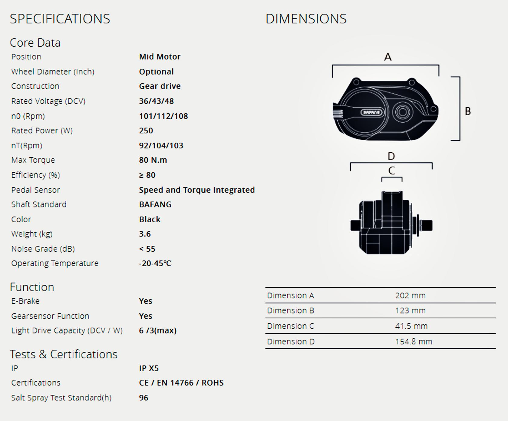 Bafang M420 barebone motor 36V 250W-greenbikekit.com BBS, ebike batteries,  Bafang M620, Bafang M600, Bafang M500, Bafang M510, KT controller with  display-GreenBikeKit.com