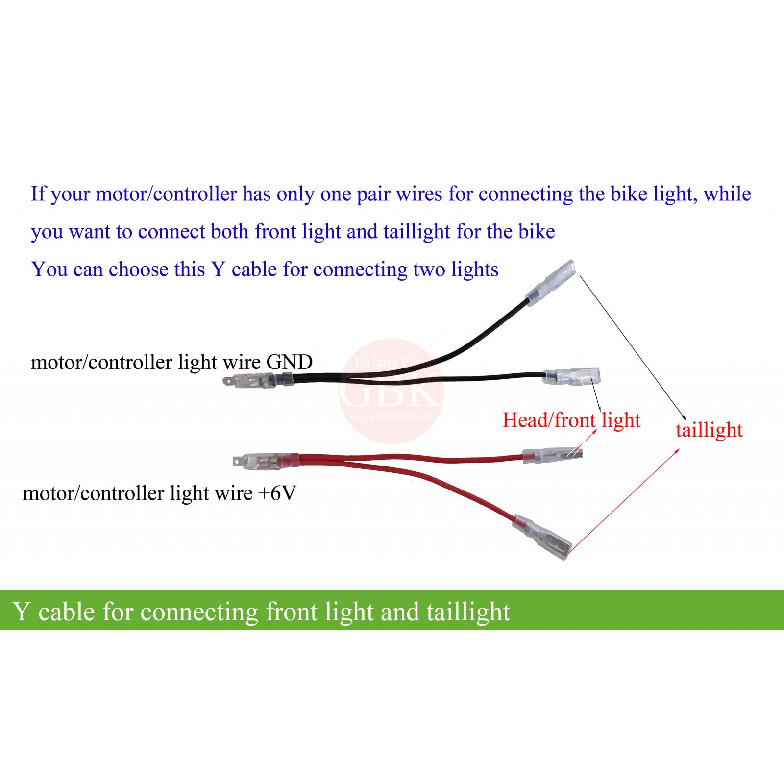 ebike taillight/rear light 6V LED for bafang mid motor bbs/m400/m620