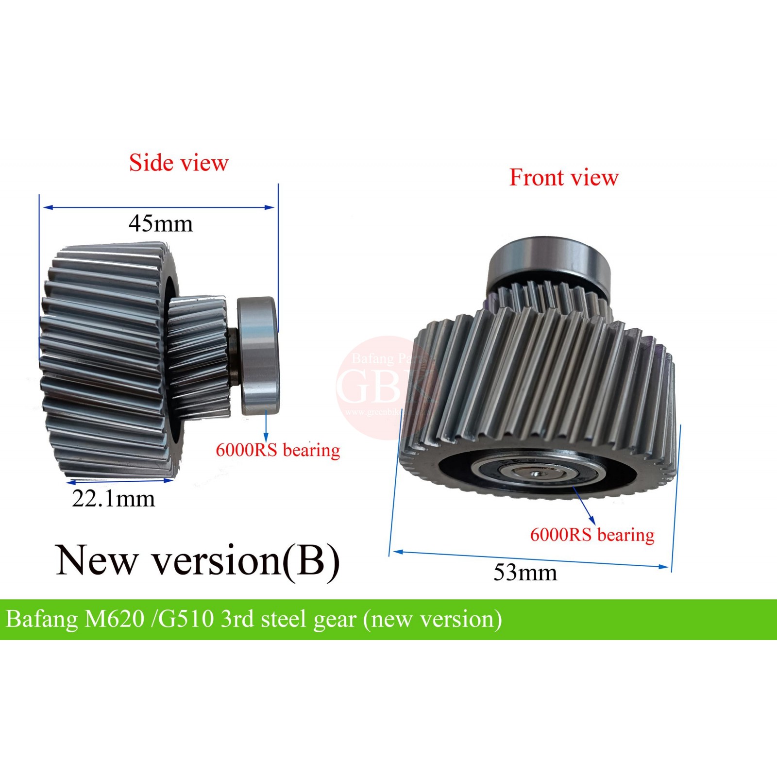 Bafang M620 G510 Motor steel gear /noise reducing for replacement