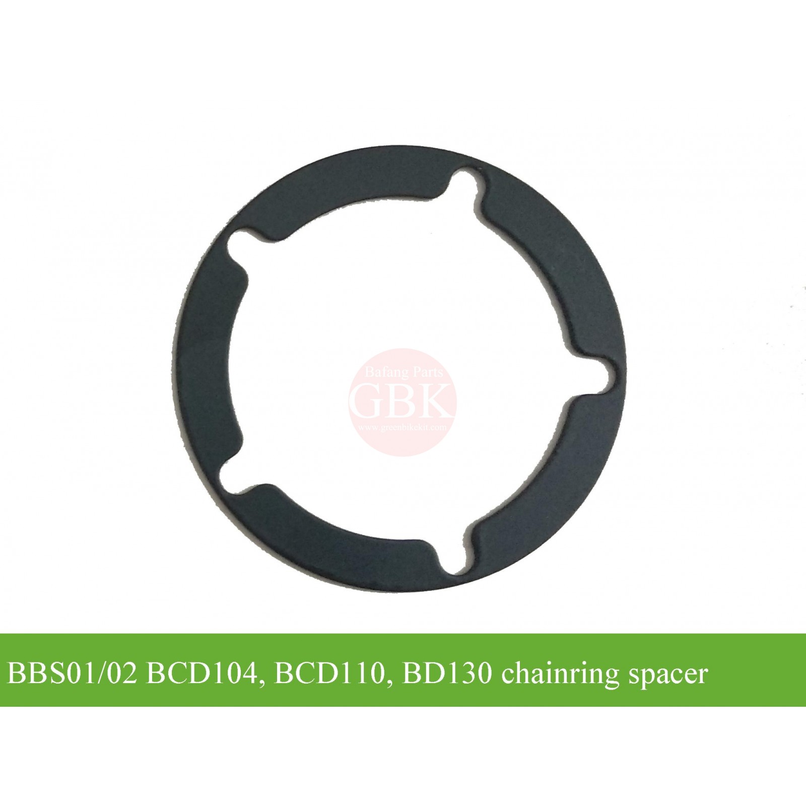 BBS01/BBS02 chainring spacer 1mm for BCD104/BCD110/BCD30 chainwheel