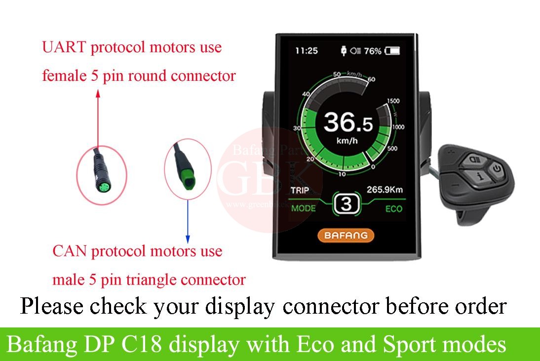 bafang-dp-c18-display-UART-CAN-with-eco-sport-modes