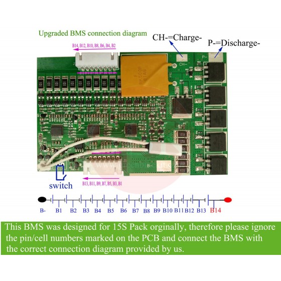 14S-30A-52V-Jumboshark-battery-BMS-connection-diagram