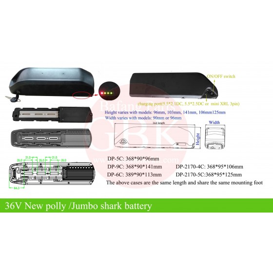 36v-ebike-battery-with-new-polly-jumbo-shark-dp-case