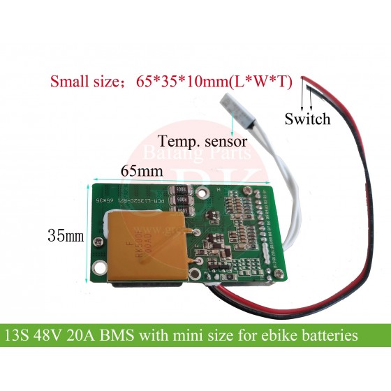 48V-battery-bms-with-small-size-13s-20a-for-dorado-hailong-new-polly-batteries