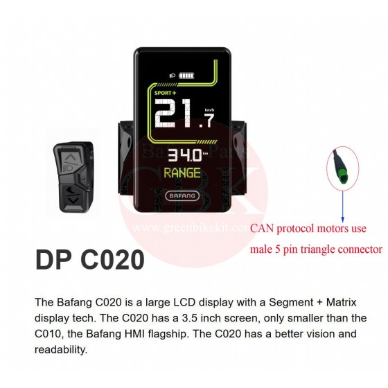 bafang-C020-Display-screen-hmi-canbus