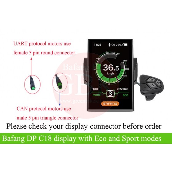 bafang-dp-c18-display-UART-CAN-with-eco-sport-modes