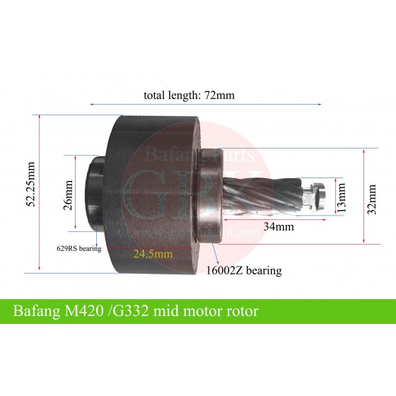 Bafang-M420-G332-Mid-motor-rotor