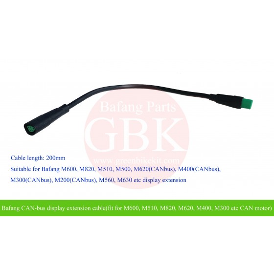 bafang-m600-m560-m500-m510-m410-m630-m820-MOTOR-display-extension-cable