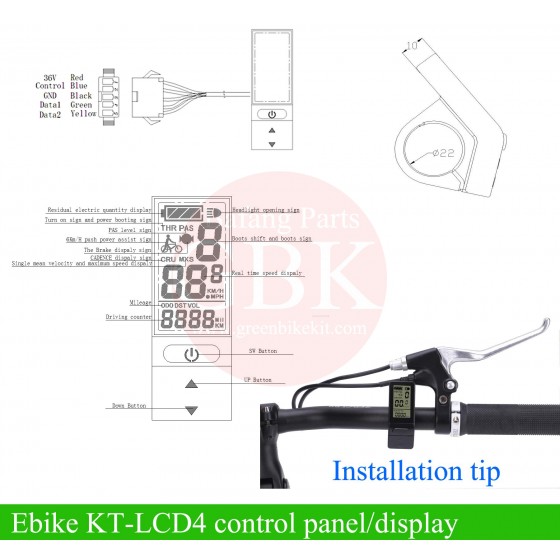 Kunteng-KT-compact-LCD4-control-panel-display-meter