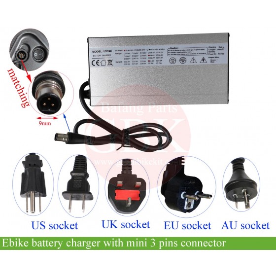 Reention-ebike-battery-charger-with-3-pin-mini-xlr-connector-36v-48v-52v