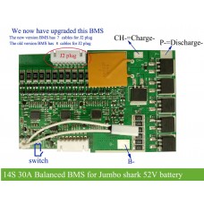 14S 30A BMS/PCM for 52V new polly downtube casing battery for Bafang BBSHD kit
