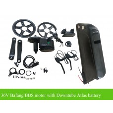 Bafang BBS01B 36V kit with 36V Atlas frame battery with 5V USB output(DA-5C)