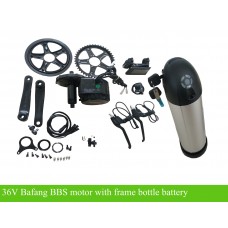 Bafang bbs mid crank kit 36V250W/350W with 36V bottle  battery