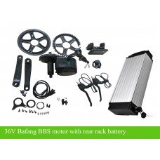 Bafang BBS kit 36V250W/350W/500W with 36V rear rack battery