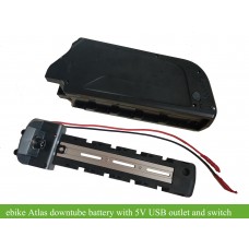 36V e-bike Atlas frame battery with 5V USB mobile/ipad charging(DA-5C)