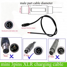 mini 3pins XLR charging cable
