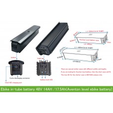 48V 14AH(672WH) /48V 17.5AH ebike battery(SYR case) Aventon level V2 battery replacement
