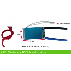 48V 13S 40A BMS with mini size for Dorado battery