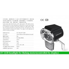 ebike 6V LED headlight (powered by bafang mid motor controller)