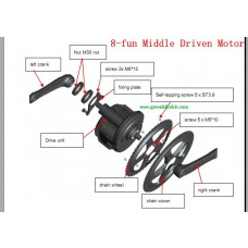 Bafang BBS01 kit for 36V e-bike