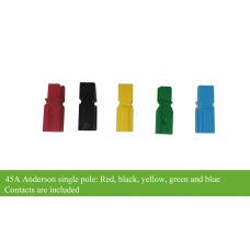 Single pole connector, Anderson connector red/black/green/yellow/blue