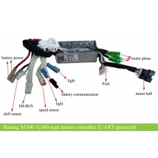 Bafang M300 /G360 Mid motor controller 36V (UART/ CAN)