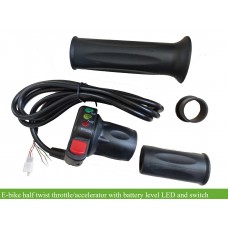 Half twist throttle/accelerator with LED battery capacity level display
