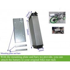 36V ebike rear rack battery