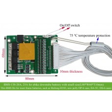 48V 13S Universal Ebike battery BMS with small size for Hailong/tigershark/new-polly case