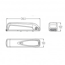 E-bike Hailong 01 battery case