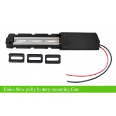 Ebike new polly battery mounting foot/rail with 4 blade contacts socket
