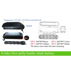 36V 14AH~29AH battery with New polly /Jumbo shark casing(36V10AH~36V30AH)