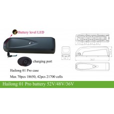 Bafang BBS 36V kit with Hailong G70 downtube battery 36V10AH~20Ah