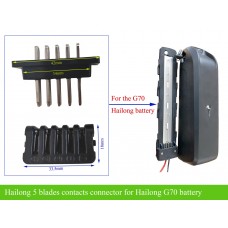 Hailong G70 battery connector(5 blade contacts)