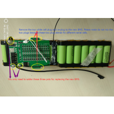 e-bike BMS/PCM for 36V or 48V downtube battery (Hailong-1 casing battery)