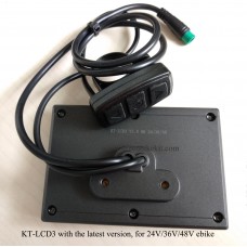 KT/kunteng LCD3 display for 24V 36V 48V E bikes with male Junlei connector