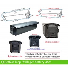 QuietKat Villager /Jeep replacement battery 48V 14AH~17.5AH