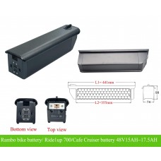 Rambo bike battery 48V15AH/ Ride1up 700 series/cafe cruiser replacement battery
