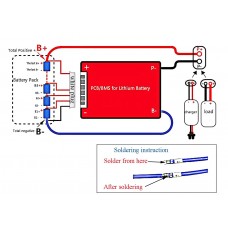 13S 48V 15A 20A-100A waterproof lithium battery bms with balance