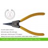 Plier for C clip ring