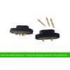 e-bike rear rack battery discharging connector with golden banana pins(pair)