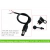 e-bike donwtube battery connector with cable 5.5*2.5DC/5.5x2.1DC connector