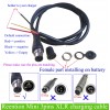 Jumbo shark/super shark/Dorado casing battery Reention mini XLR 3pin charging cable and charging port