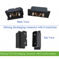 Hailong-01-02-max-6pin-discharging-connector-with-6-round-contacts