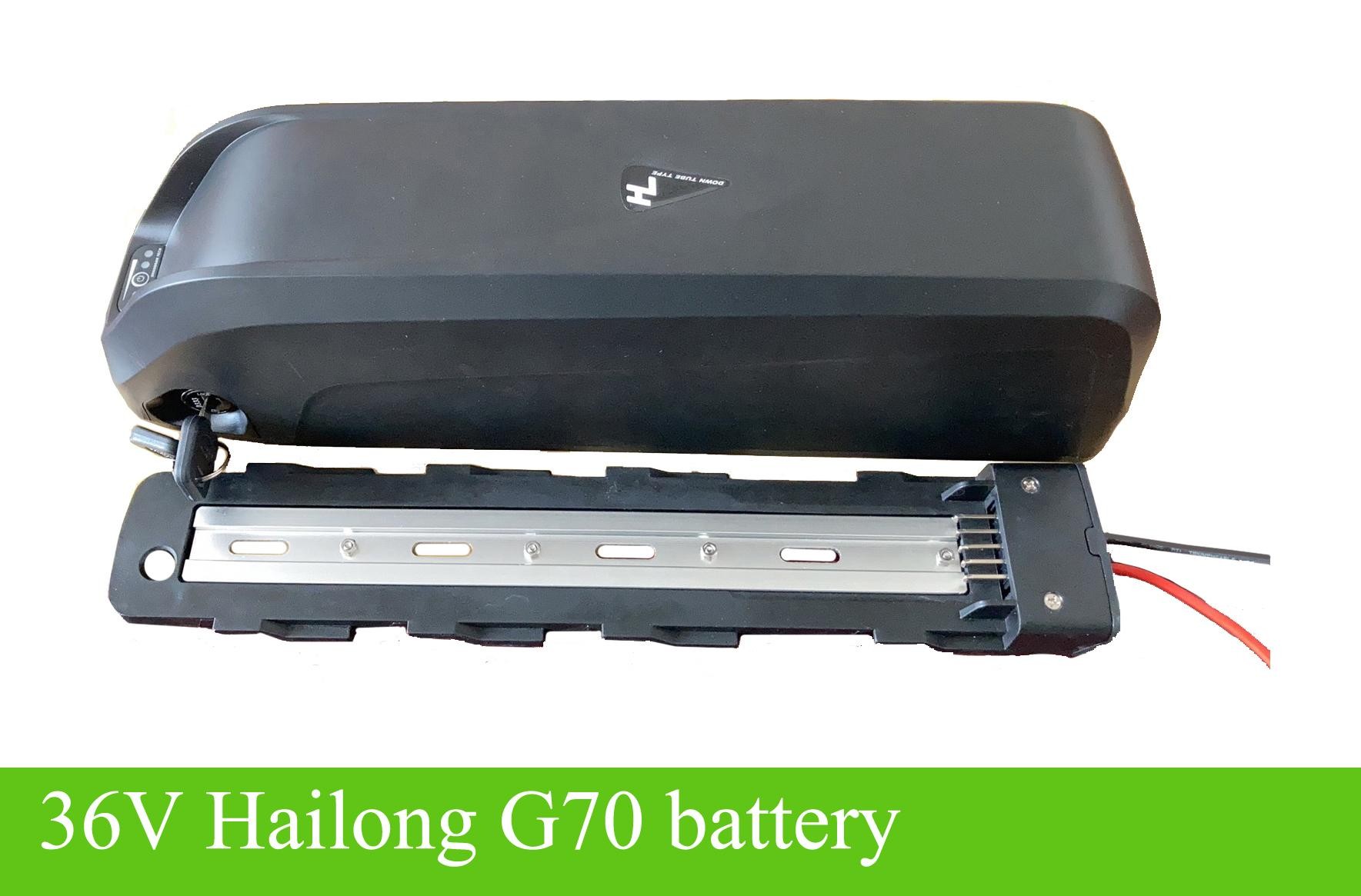 Down Tube Frame Hailong Battery Bicycle 36 Volt 13ah Lithium Ion