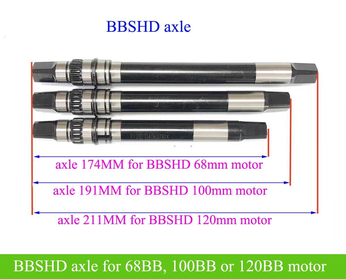 Bafang BBS01 bbs02 bbshd motor axle-Greenbikekit.com BBS, ebike